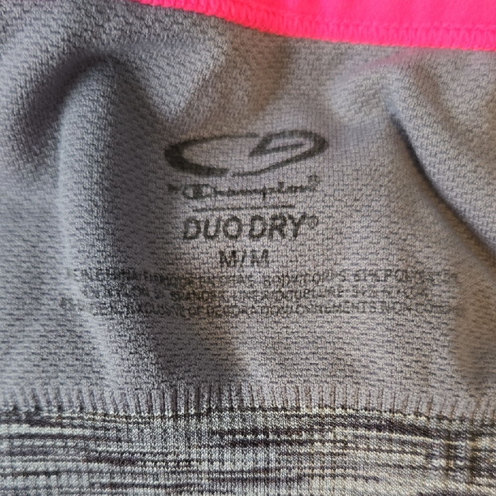 Champion Heathered Gray and Neon Pink Sports Bra - Picture 4 of 4